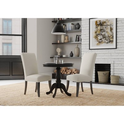 Fairview 30" Dark Wood Round Pedestal Dining Table