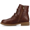 Journee Women's Juliah Buckle Detail Lace-up Ankle Boots - 2 of 4