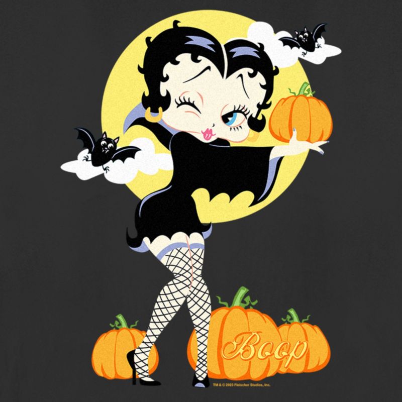Women's Betty Boop Halloween Pumpkins T-Shirt, 2 of 5
