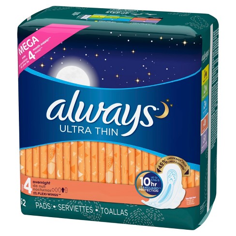 pads always overnight thin ultra target upc feminine sanitary