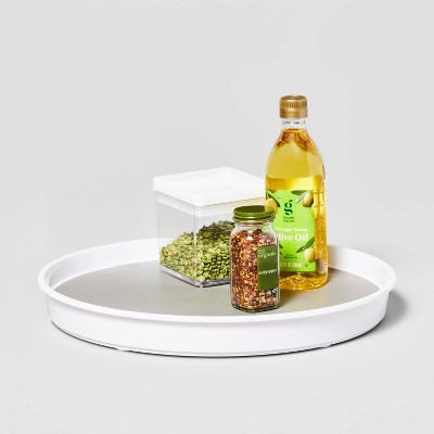 15 Lazy Susan Turn Table - Brightroom & 3 Compartment Plastic Drawer Flatware Organizer - Brightroom & 6 Compartment Organizer White - Brightroom