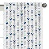Sweet Jojo Designs Window Curtain Panels 84 in. Mod Arrow Grey and Green - 3 of 4