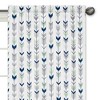 Sweet Jojo Designs Window Curtain Panels 84 in. Mod Arrow Grey and Green - image 3 of 4