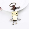 Personalized  Keychain Robot Boy Bag Accessory - 2 of 4