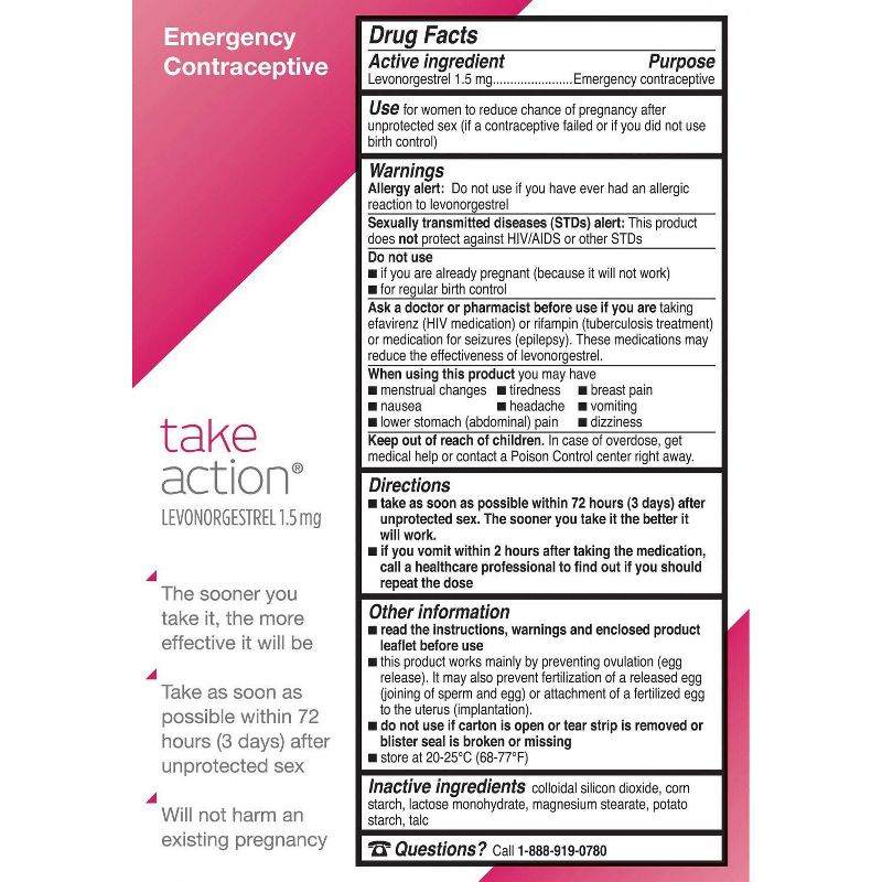 Take Action Emergency Contraceptive, 2 of 4