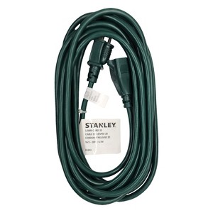 Stanley Tools POWERCORD Grounded Outdoor Power Extension Cord, Green, 20 Ft., 33203 - 1 of 4