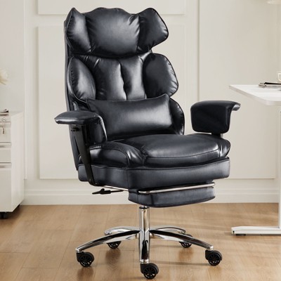 Dsvimoy Task and Office Chair Reception Chair with Ergonomic Backrest and Sturdy Metal Frame for Office, Black, 33"*25"*17"
