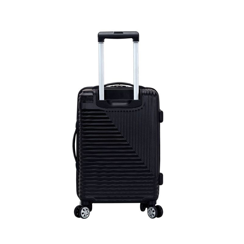 Rockland Star Trail Hardside Spinner Carry On Suitcase - Black, 3 of 6