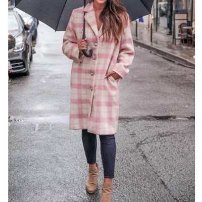 Women's Cover Girl Plaid Coat - Jess Lea
