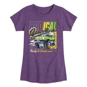 Girls' - Hot Wheels - Radical Rides 80S Fitted Short Sleeve Graphic T-Shirt - 1 of 4