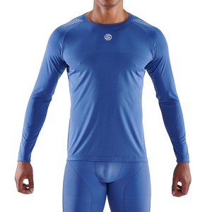 SKINS SERIES-3 MEN'S LONG SLEEVE ACTIVE TOP BLUE - 1 of 4