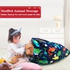 Itopfox Dinosaur Stuffed Animal Storage Bean Bag Chair Cover for Kids and Adults, Fun Toy Organizer, Soft Plush Toy Holder - 4 of 4