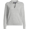 Lands' End Women's Cashmere Johnny Collar Sweater - 3 of 3
