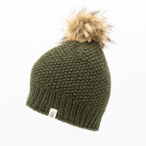 Moss Fur Pom Pom Hat_Nirvanna Designs - 1 of 2