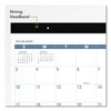 Easy-to-Read Monthly Desk Pad, 22 x 17, White/Blue Sheets, Black Binding, Clear Corners, 12-Month (Jan to Dec): 2025 - 2 of 4
