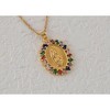 Anna-Kaci Gold Plated Crystal Rhinestone Mary Catholic Necklace Christian Jewelry for Women - 3 of 4