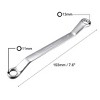 Unique Bargains Metric Cr-V Steel Mirror Polished Finish 12-Point Box End Offset End Torque Wrenches - 2 of 4