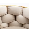 Racxily Modern Leisure Velvet Accent Chair - Lazy Person Single Sofa Chair, Unique Knitting, Soft Touch, 5 Colors for Bedroom & Household Dresser - 4 of 4