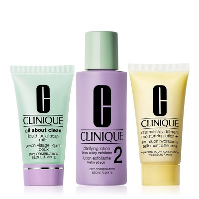 Clinique 3-Step Skin Care Kit - Skin Type 2 - 4oz/3ct - Ulta Beauty
