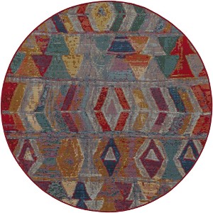 Unique Loom    Outdoor Modern Tamarindo Area Rug - 1 of 4