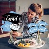 Big Dot of Happiness 2025 Light Blue Graduation Party Centerpiece Sticks - Showstopper Table Toppers - 35 Pieces - 3 of 4