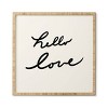 Lisa Argyropoulos Hello Love On White Framed Wall Art Poster Print White - Deny Designs - 4 of 4