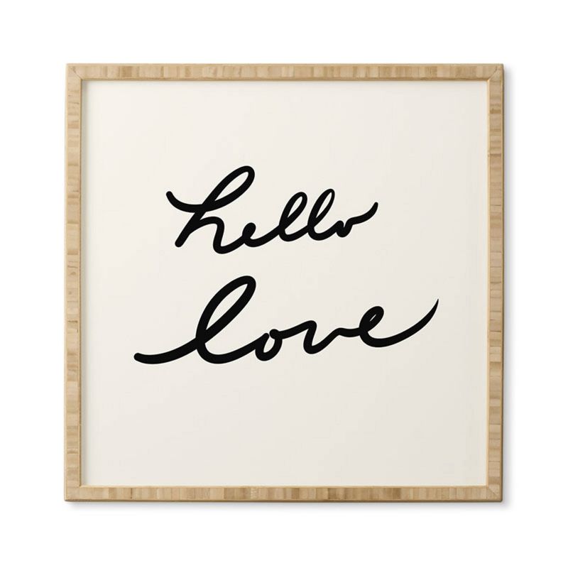 Lisa Argyropoulos Hello Love On White Framed Wall Art Poster Print White - Deny Designs, 5 of 9