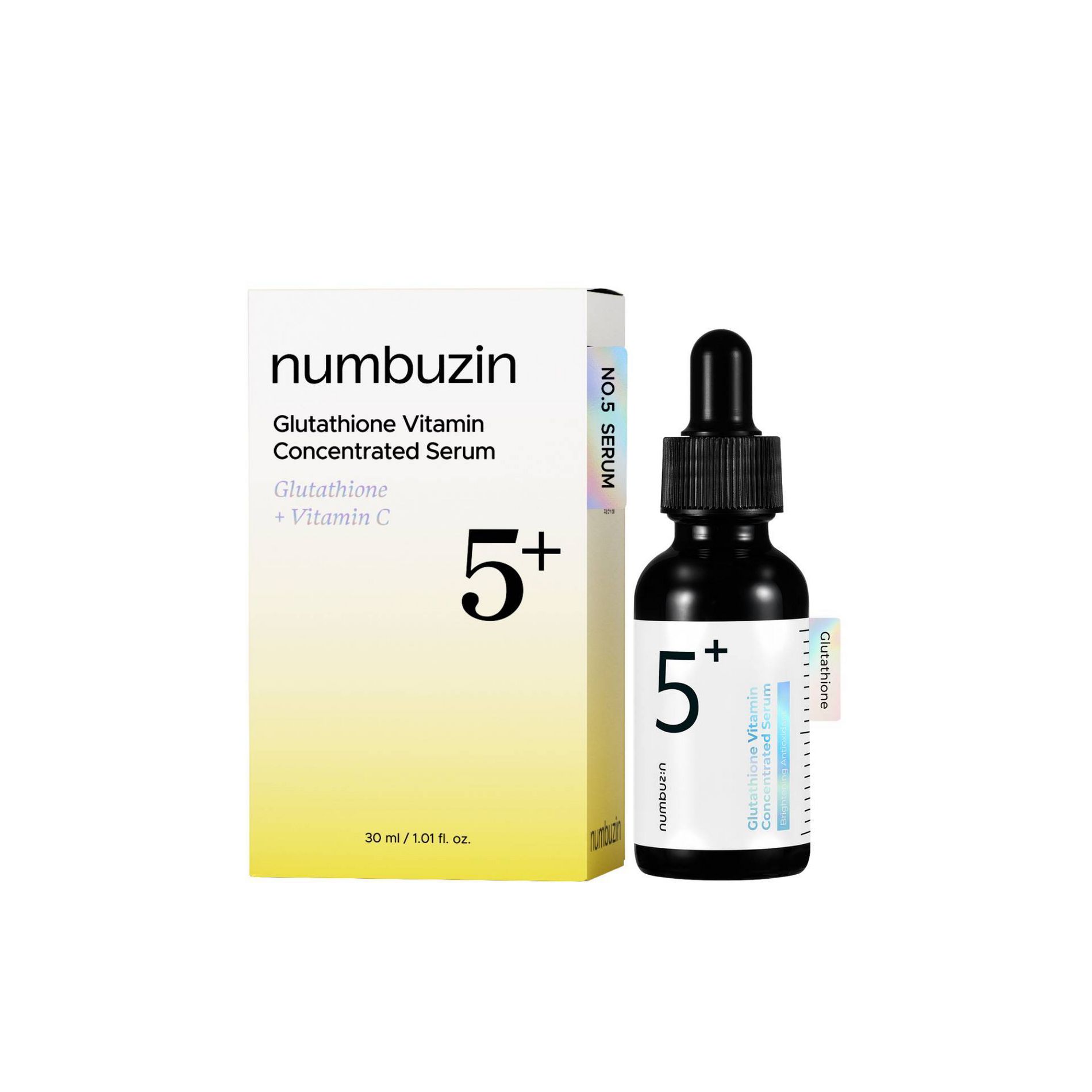numbuzin No.5+ Glutathione Vitamin Concentrated Face Serum - 1.01 fl oz
