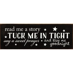 Slickblue Sweet Goodnight Quote Sign, 3.5x10 Rustic Knotty Pine Wood Plaque, Wall or Shelf Decor - 1 of 3
