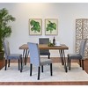 NicBex Dining Room Table Set for 4 Morden Dining Table Set with Wooden Tabletop, 4 Velvet Chairs and 1 Bench for Dining Room - 4 of 4