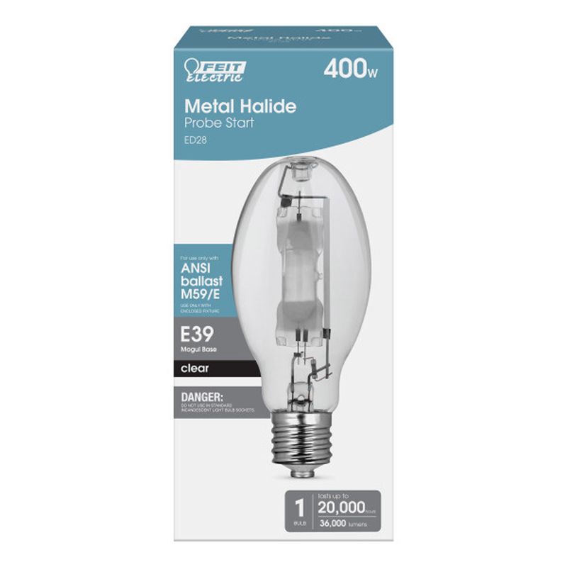 Feit Electric 400 W ED28 HID Bulb 36000 lm Bright White Metal Halide 1 pk, 1 of 2