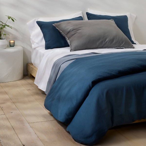 Almohada Decorativa King Euro de Mezcla de Lino Pesado - Casaluna™ 2