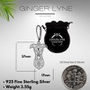 Greyhound Dog Necklace Earrings Set Sterling Silver Womens Ginger Lyne Collection - 3 of 4