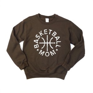 Simply Sage Market Women's Graphic Sweatshirt Basketball Mom Distressed - 1 of 3