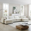 Oversized 150.38" Corduroy Modular U-Shaped Sectional Sofa with Double-Layer Cushions and 2 Ottomans, 6-Piece Free combination Sofa - 2 of 4