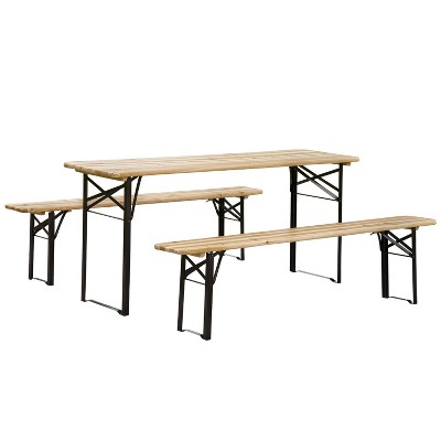 MOEPISY Portable Picnic Table and Bench Set