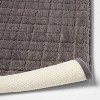 17x24 Velveteen Grid Memory Foam Bath Rug Dark Gray - Room Essentials™ in  2023