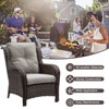 Gymojoy Outdoor Patio Chair with Table High Back Club Chair - 4 of 4