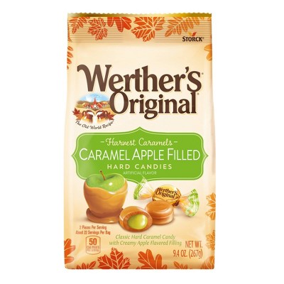 Werther's Original Halloween Caramel Apple Filled Hard Candies - 9.4oz