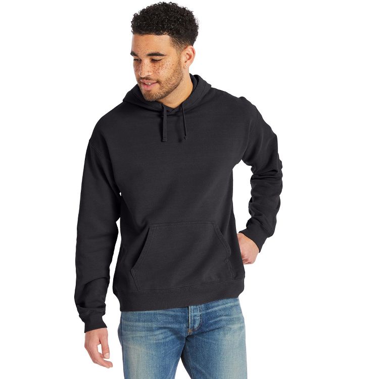 Hanes Men's Garment Dyed Fleece Hoodie, 4 of 7