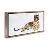 Stupell Industries Tiger Resting Orange Ink Watercolor, 31" x 14" - 3 of 4