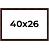 PosterPalooza | Distressed Brown Picture Frame - UV Acrylic, Backing Board, Hanging Hardware Included - 2 of 4