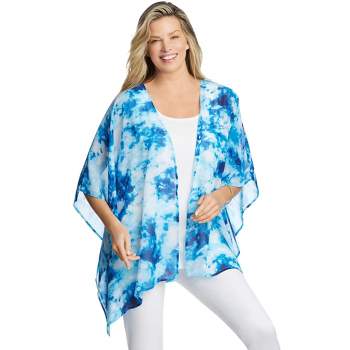 Woman Within Women's Plus Size Print Duster