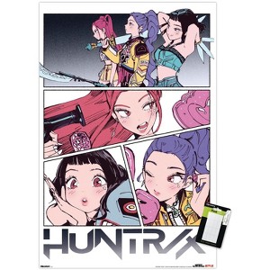 Trends International Netflix KPop Demon Hunters (2025) - Huntrix Manga Panels Unframed Wall Poster Prints - 1 of 4