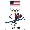 Trends International Team USA x Peanuts – Snoopy Winter Ski Jump Unframed Wall Poster Prints - 4 of 4