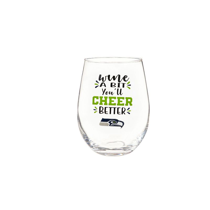 Evergreen Seattle Seahawks, 17oz Boxed Stemless Wine, 1 of 6