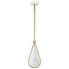 Nuvo Lighting Admiral 1 - Light Pendant in  Matte White/Natural Brass - 2 of 4