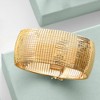 Ross-Simons Italian 18kt Gold Over Sterling Diamond-Cut and Polished Omega Bracelet - 3 of 4