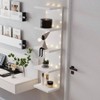 5 Tier Lack Floating Shelf Set of 2 White Wall Display Shelf Unit Modern Home Decor Storage Organizer - 4 of 4