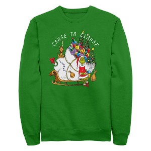 Men's Dr. Seuss The Grinch Cause to Clause Sweatshirt - 1 of 4